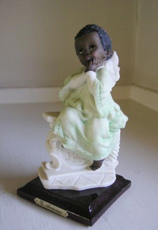 1987 Giuseppe Armani/Florence Capodimonte Figurine Black Angel Little Treasures 2