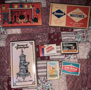 Vintage Diamond Ohio Blue Tip Coghlan’s Waterproof Match Boxes Large & Small
