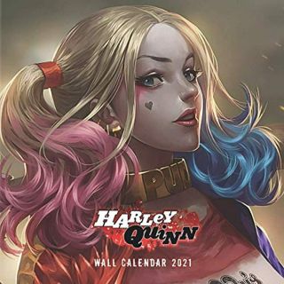 Harley Quinn Wall Calendar 2021: Calendar With 16 Months & Colorful Posts