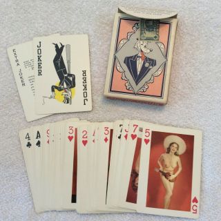 Fifty - Two Art Studies Novelty Nude Playing Cards Complete 1950s Vintage Pinups 3