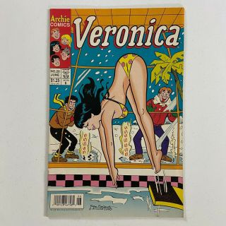 Veronica 28 Newsstand Rare Htf Dan Decarlo Bikini Cover (1993,  Archie Comics)