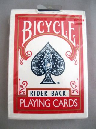 Vtg Bicycle Rider Back Playing Cards Deck Still 808 Air Cushion Finish