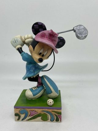 Walt Disney Jim Shore Enesco “i’d Rather Be Golfing” Minnie Mouse