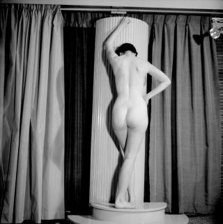 Vintage Pinup Negative 1950s Sexy Brunette Classic Pose (nudes)