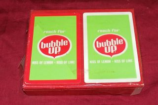 Old Bubble Up Soda Pop Deck Of Poker Playing Cards Vintage Advertising Collector