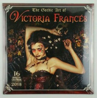 2018 Gothic Art Of Victoria Frances 16 Month Calendar