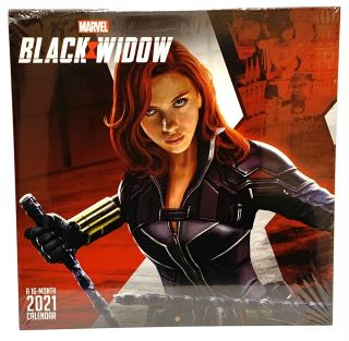 Marvels Black Widow 12 " X 24 " 16 Month 2021 Wall Calendar