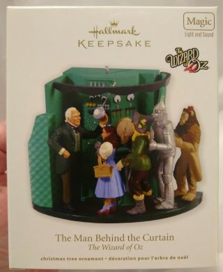 2012 Hallmark - The Man Behind The Curtain,  Wizard Of Oz - Magic Light And Sound