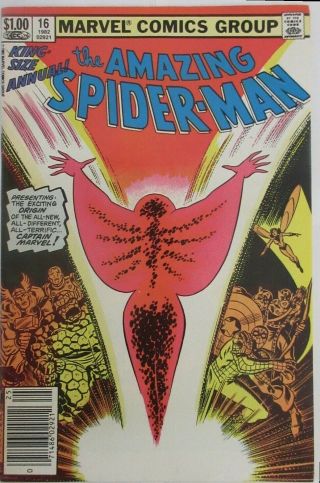 Spider - Man Annual 16 First Appearance Of Monica Rambeau.
