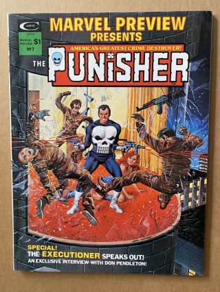 Marvel Preview 2 Presents The Punisher 1975 Origin And A Dominic Fortune Story