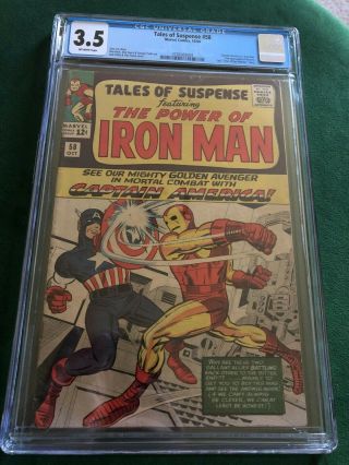 Marvel Comics Tales Of Suspense 58 Cgc 3.  5 Ow/p 2nd Kraven Lee Kirby Stone 1964