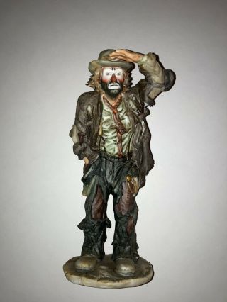 Emmett Kelly Jr Flambro Limited Edition Porcelain Hobo Clown - Looking Out To See