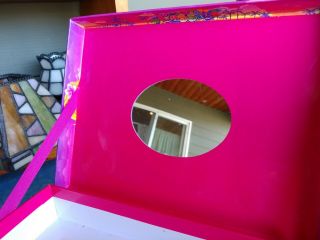 Lisa Frank Cassie Surfer Girl Tropics Jewelry Craft Box w/Drawers School Glitter 3