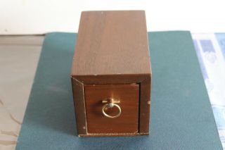 Antique Wood Box For Playing Cards