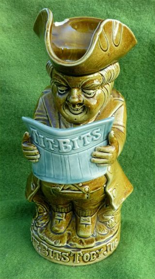 Rare Ault Pottery " Tit - Bits " Toby Jug Dated 1917 Only 400 Made (as Prizes) - A/f