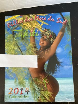 2014 Exotic Island Girls Calendar Sexy Ladies Tahiti Filles Des Mers Du Sud