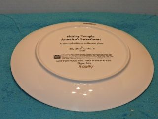 The Danbury Shirley Temple America ' s Sweetheart Plate 2