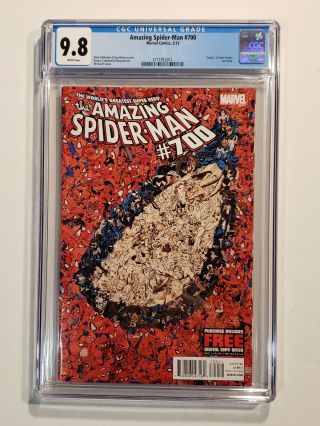 The Spider - Man 700 Cgc 9.  8 (feb 2013 Marvel) Death Of Peter Parker N/mt