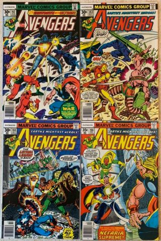 Avengers 162 - 164 166 - 169 171 - 172 174 - 177 179 - 187 192 200 | 24 Total | Vg To Vf -