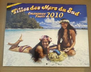 2010 Exotic Island Girls Calendar Sexy Ladies Tahiti Filles Des Mers Du Sud