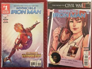 Invincible Iron Man 1 First Cover App.  Ironheart Riri Williams Key Comic,  10