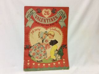 1947 Book Of 26 Vintage Valentine Cards & Envelopes
