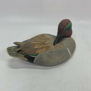Green Winged Teal Duck Decoy By George Kruth North American Ducks Danbury