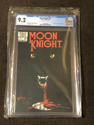 Moon Knight 29 Marvel 1983 Cgc 9.  2 Werewolf By Night Jack Russell Appearance