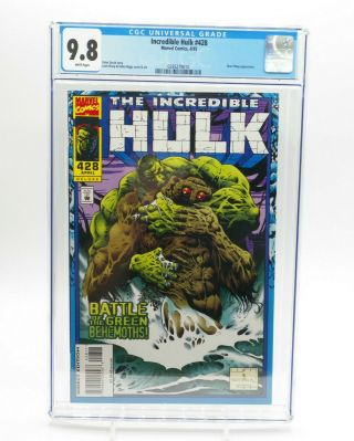 Incredible Hulk 428 Cgc 9.  8 Nm Marvel