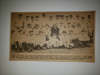 Yankees 1928 Team Picture Babe Ruth Lou Gehrig Tony Lazzeri Mark Koenig