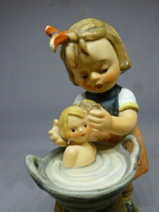 Goebel M.  I.  Hummel Figurine 319 Doll Bath 5 " Tmk 6 Signed
