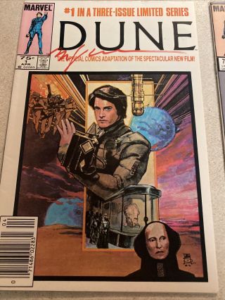 Dune 1,  1985,  Marvel Comics Limited Series 1 2 3 Complete Set Signed Sinkiewicz 2