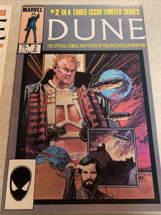 Dune 1,  1985,  Marvel Comics Limited Series 1 2 3 Complete Set Signed Sinkiewicz 3