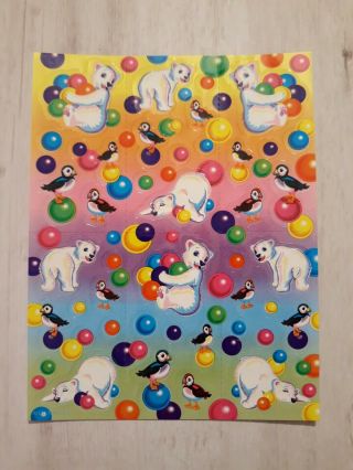 Lisa Frank Sticker Sheet Roary Polar Bear S950 - 03