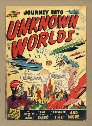 Journey Into Unknown Worlds 36 Fr 1.  0 1950