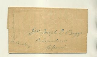 1842 R Anderson Louisville Ky To Dr Joseph Boggs Independence Mo Stmpls Lttr