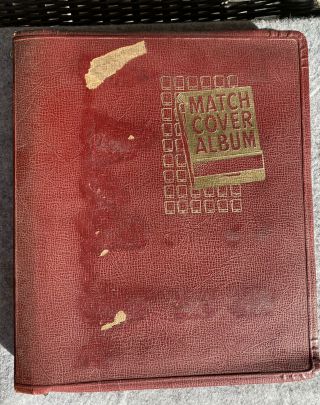 Vintage Matchbook Match Cover Album With Approx 200 Covers