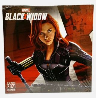 Marvel Black Widow Scarlett Johannson 12x12 2021 Calendar 16 Month Art Rare