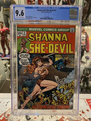Marvel Comics Shanna The She - Devil 2 (1973) Cgc 9.  6 Ow - W Pages