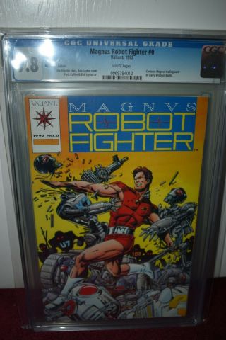 Cgc Magnus Robot Fighter 0,  Cgc 9.  8 Wp Mail Order Edition W/bws Card - Hot