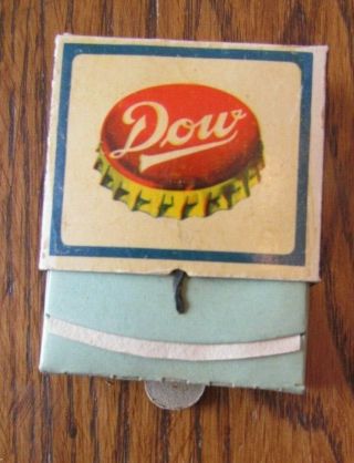 DOW & KINGSBEER BEERS DOW BREWING COMPANY MATCHBOX (MONTREAL,  QUEBEC) - E1 2