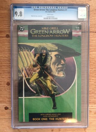 Green Arrow: The Longbow Hunters 1 Cgc 9.  8 White Pages