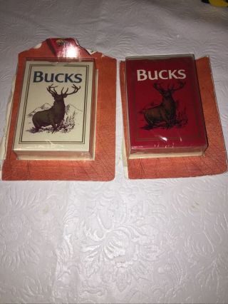 Vintage Philip Morris Bucks Playing Cards Deck Buck Deer Wildlife Hunting
