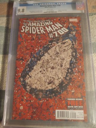 Spider - Man 700 Cgc 9.  8 Death Of Peter Parker Last Issue 2013