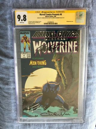 Signed Charles Vess Chris Claremont 9.  8 Cgc Marvel Comics Presents 8 Wolverine 1