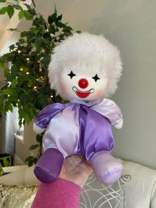 Vintage 1986 Potter Musical Wind Up Clown Doll Moving As Time Goes By