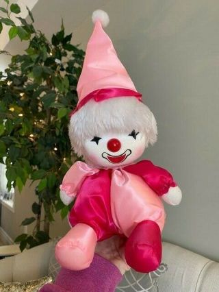 Vintage 1986 Potter Musical Wind Up Clown Doll Moving Love Story
