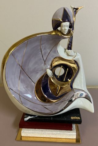 Galos Art Deco Porcelain Ceramic Sculpture Art Nouveau Figurine Musician Rare