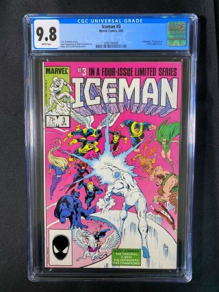 Iceman 3 Cgc 9.  8 (1985) - Defenders,  Champions & X - Men Appearance