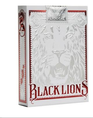 David Blaine Black Lions Red Edition Playing Cards  Marked Deck